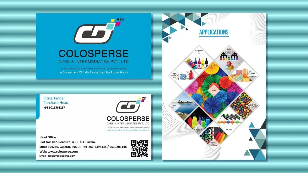 Brand identity & Content writing work for a dyeing company