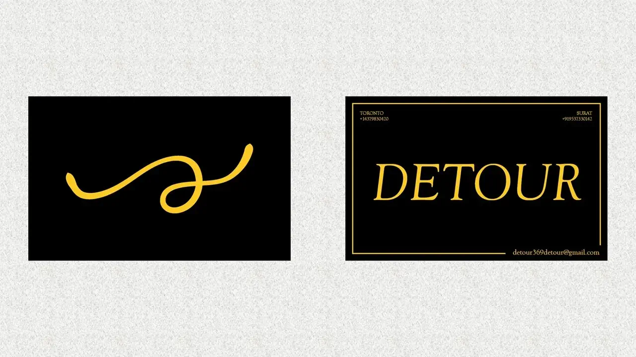 Brand identity work for a fashion brand