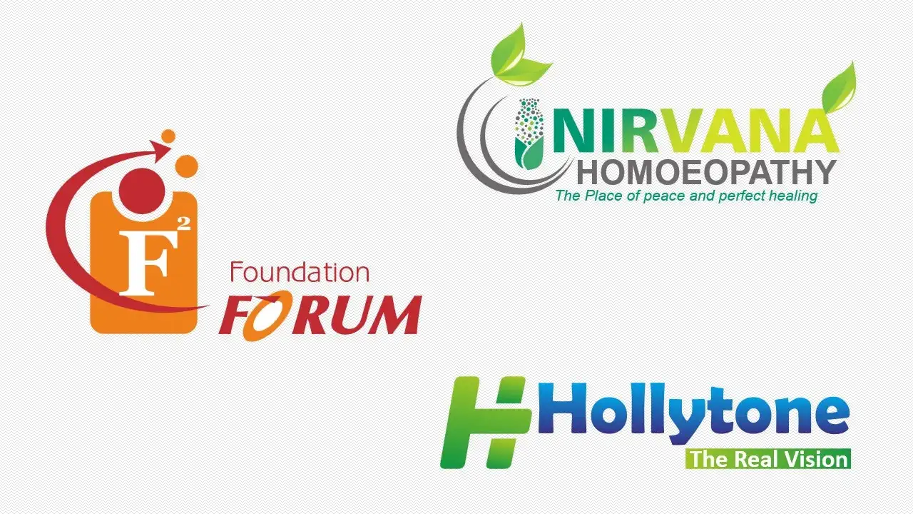 Logo design work for health, education companies